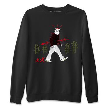Air Jordan 1 Travis Scott Olive shirt to match jordans Cactus Man sneaker tees Air Jordan 1 x Travis Scott x Olive Streetwear Brand SNRT Sneaker Tees unisex cotton Black 2 crew neck shirt
