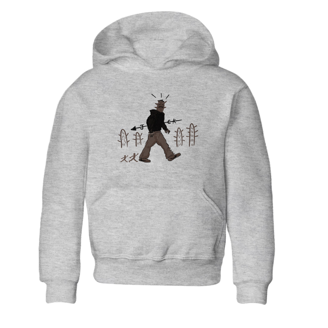 1s Travis Scott Velvet Brown shirts to match jordans Cactus Man best t shirts to wear with jordans Travis Scott x Air Jordan 1 Low OG Velvet Brown match shoes to clothes SNRT Sneaker Tees Youth Baby Heather Grey 2 tee