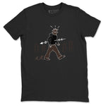 1s Travis Scott Velvet Brown shirts to match jordans Cactus Man best t shirts to wear with jordans Travis Scott x Air Jordan 1 Low OG Velvet Brown match shoes to clothes SNRT Sneaker Tees unisex cotton Black 2 shirts