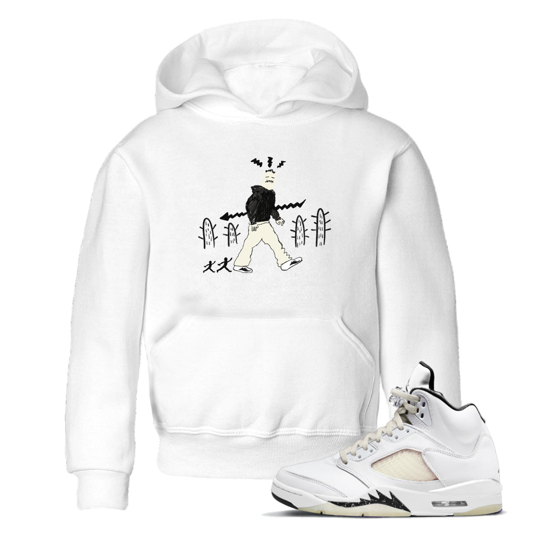 AJ5 Sail shirt to match jordans Cactus Man sneaker tees Air Jordan 5 Sail SNRT sneaker release tees baby toddler White 1 cotton Shirt