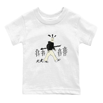 AJ5 Sail shirt to match jordans Cactus Man sneaker tees Air Jordan 5 Sail SNRT sneaker release tees baby toddler White 2 cotton Shirt