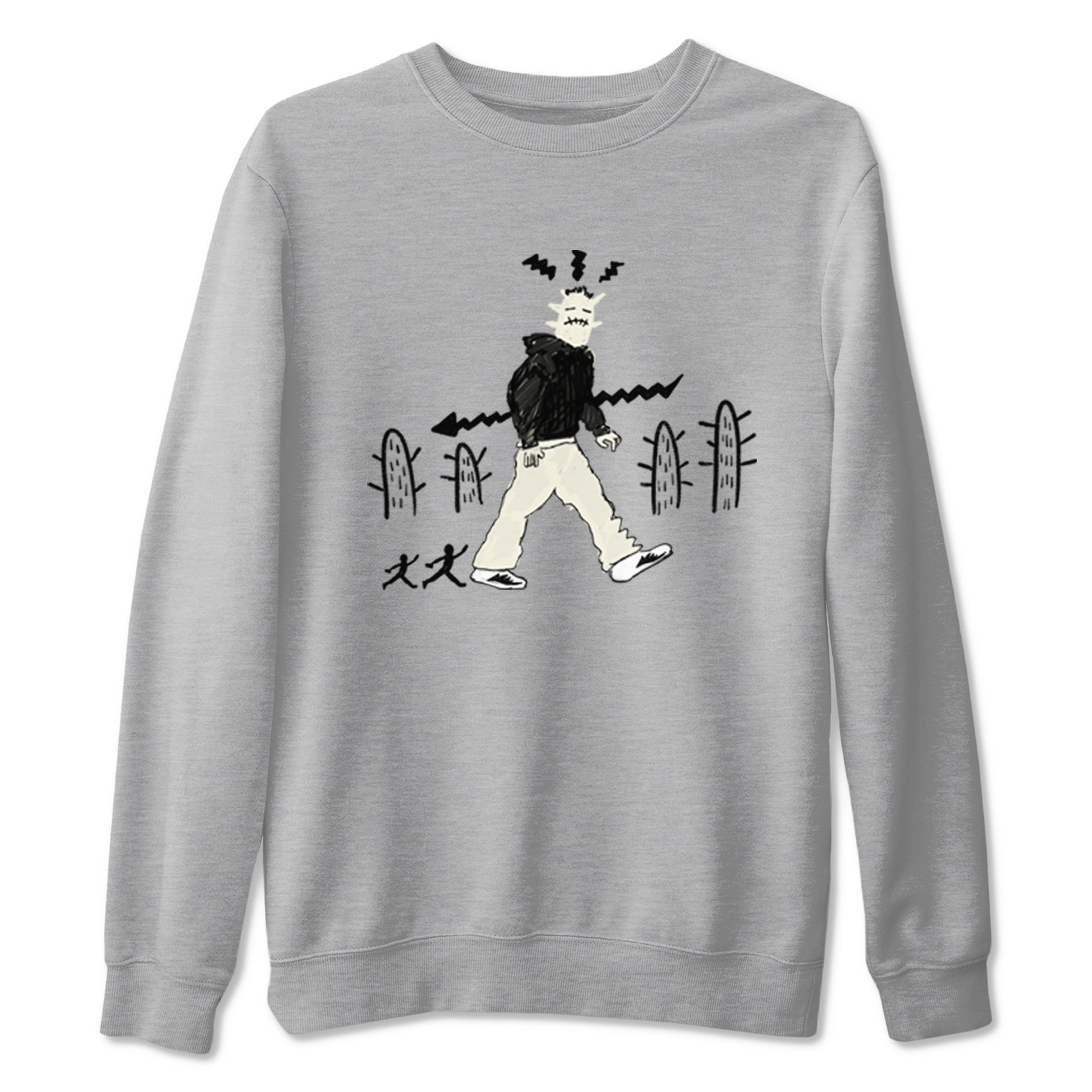AJ5 Sail shirt to match jordans Cactus Man sneaker tees Air Jordan 5 Sail SNRT Sneaker Release Tees unisex cotton Heather Grey 2 crew neck shirt