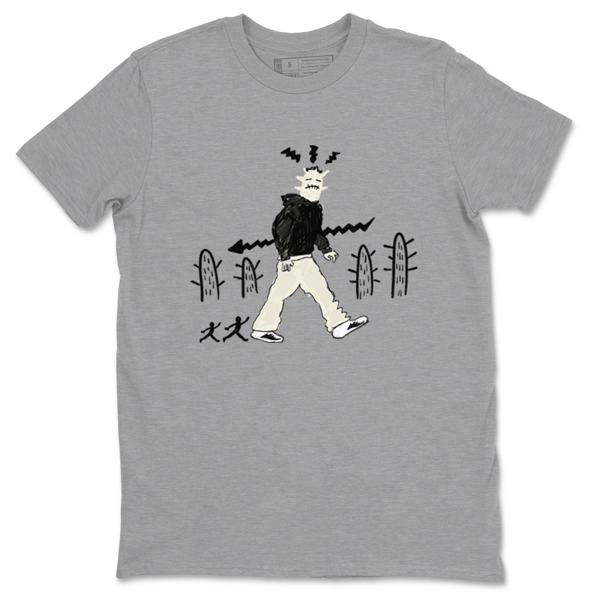 AJ5 Sail shirt to match jordans Cactus Man sneaker tees Air Jordan 5 Sail SNRT Sneaker Release Tees unisex cotton Heather Grey 2 crew neck shirt