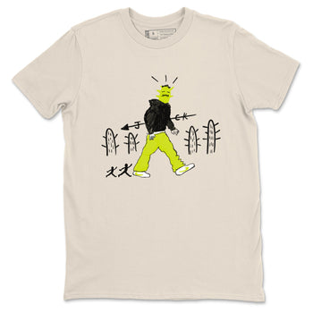 Cactus Man sneaker match t-shirt styled to complete your fit with the Jordan Jumpman Jack Travis Scott Bright Cactus sneakers, shown in Natural 2.