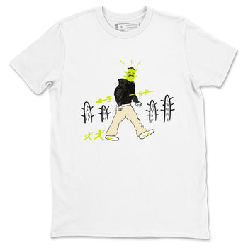 Cactus Man sneaker match t-shirt styled to complete your fit with the Jordan Jumpman Jack Travis Scott Bright Cactus sneakers, shown in White 2.