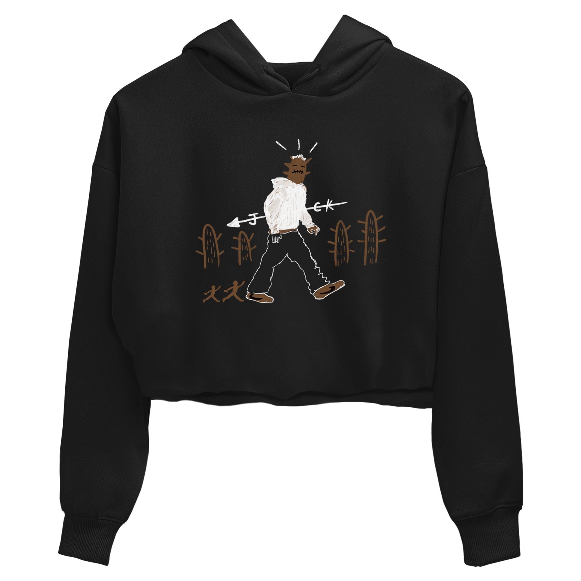 Jordan Jumpman Jack Travis Scott Dark Mocha shirts to match jordans Cactus Man sneaker match tees Jordan Jumpman Jack Travis Scott Dark Mocha match shoes to clothes SNRT Sneaker Tees unisex cotton Black 2 crop tee