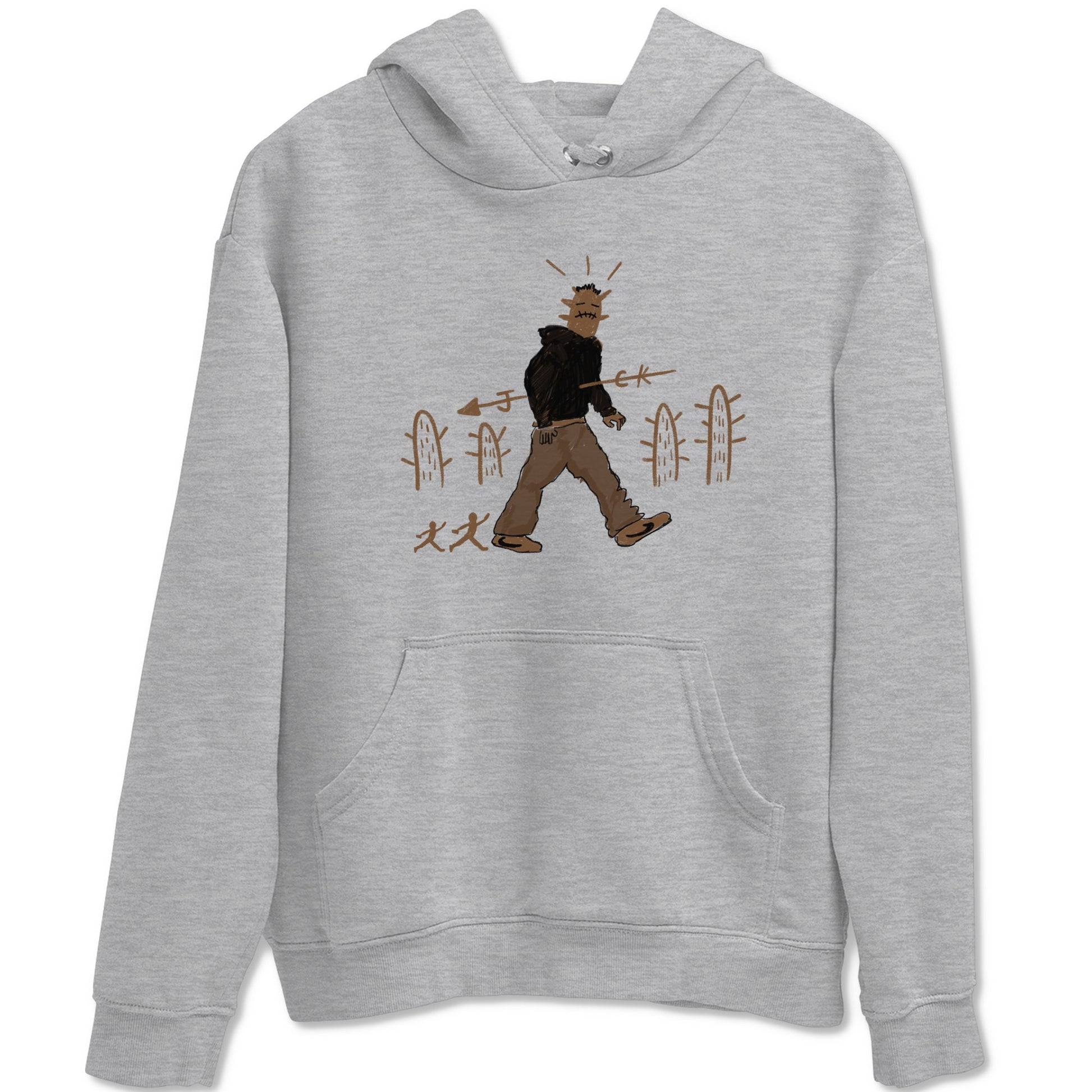 Jordan Jumpman Jack Travis Scott Dark Mocha shirts to match jordans Cactus Man sneaker match tees Jordan Jumpman Jack Travis Scott Dark Mocha match shoes to clothes SNRT Sneaker Tees unisex cotton Heather Grey 2 shirts