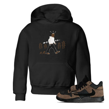 Jordan Jumpman Jack Travis Scott Dark Mocha shirts to match jordans Cactus Man sneaker match tees Jordan Jumpman Jack Travis Scott Dark Mocha match shoes to clothes SNRT Sneaker Tees Youth Baby Black 1 tee