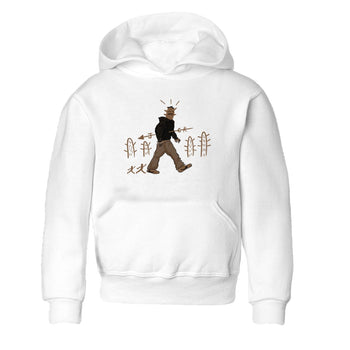 Jordan Jumpman Jack Travis Scott Dark Mocha shirts to match jordans Cactus Man sneaker match tees Jordan Jumpman Jack Travis Scott Dark Mocha match shoes to clothes SNRT Sneaker Tees Youth Baby White 2 tee
