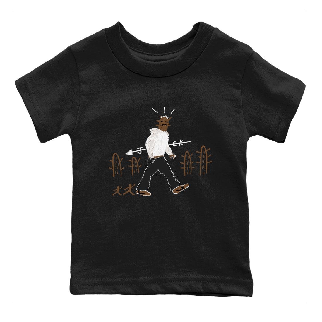 Jordan Jumpman Jack Travis Scott Dark Mocha shirts to match jordans Cactus Man sneaker match tees Jordan Jumpman Jack Travis Scott Dark Mocha match shoes to clothes SNRT Sneaker Tees Youth Baby Black 2 tee
