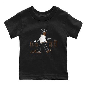 Jordan Jumpman Jack Travis Scott Dark Mocha shirts to match jordans Cactus Man sneaker match tees Jordan Jumpman Jack Travis Scott Dark Mocha match shoes to clothes SNRT Sneaker Tees Youth Baby Black 2 tee