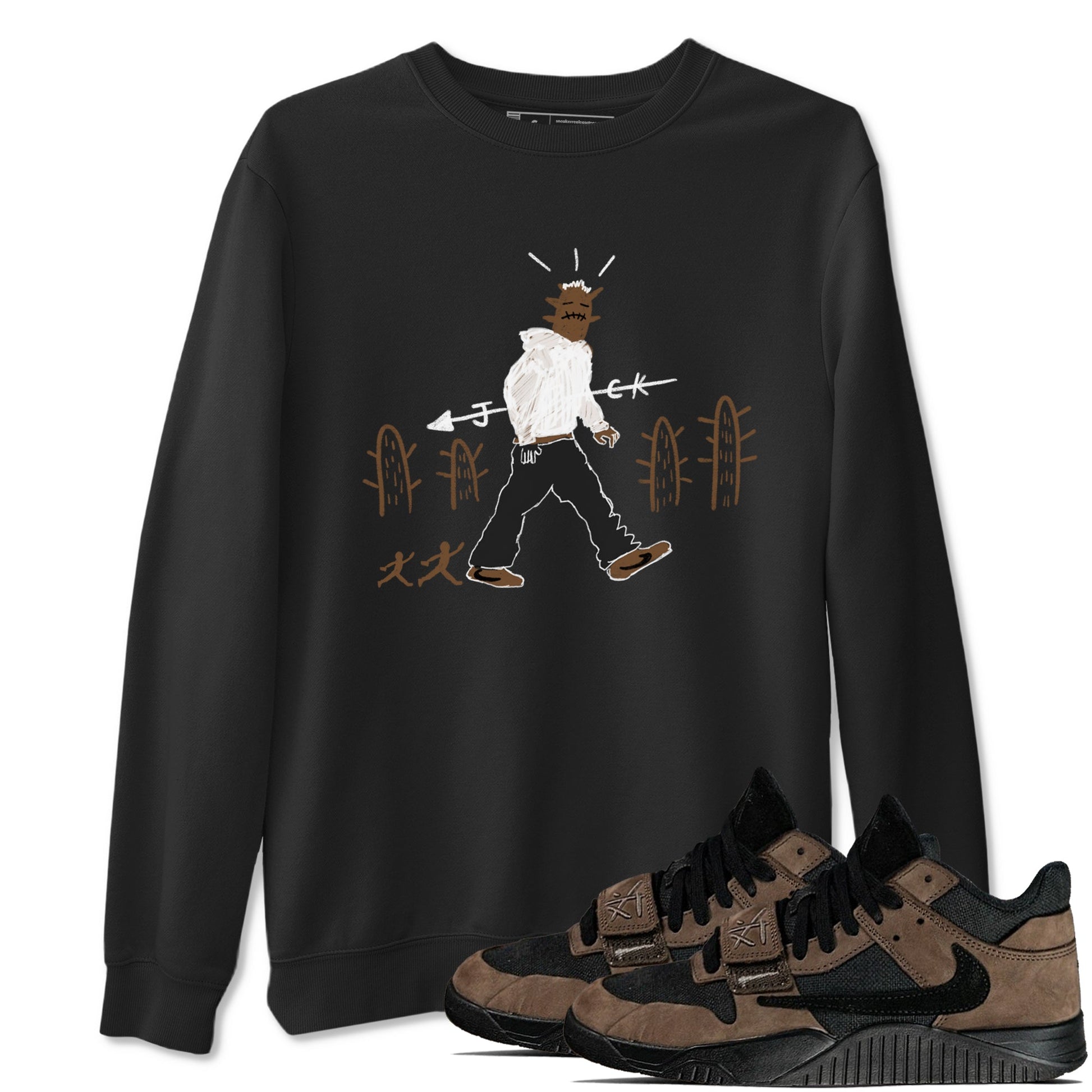 Jordan Jumpman Jack Travis Scott Dark Mocha shirts to match jordans Cactus Man sneaker match tees Jordan Jumpman Jack Travis Scott Dark Mocha match shoes to clothes SNRT Sneaker Tees unisex cotton Black 1 shirts