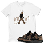 Jordan Jumpman Jack Travis Scott Dark Mocha shirts to match jordans Cactus Man sneaker match tees Jordan Jumpman Jack Travis Scott Dark Mocha match shoes to clothes SNRT Sneaker Tees unisex cotton White 1 shirts