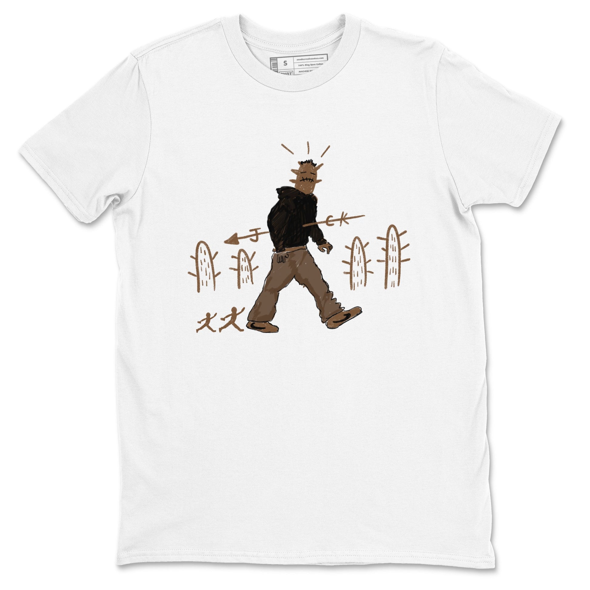 Jordan Jumpman Jack Travis Scott Dark Mocha shirts to match jordans Cactus Man sneaker match tees Jordan Jumpman Jack Travis Scott Dark Mocha match shoes to clothes SNRT Sneaker Tees unisex cotton White 2 shirts