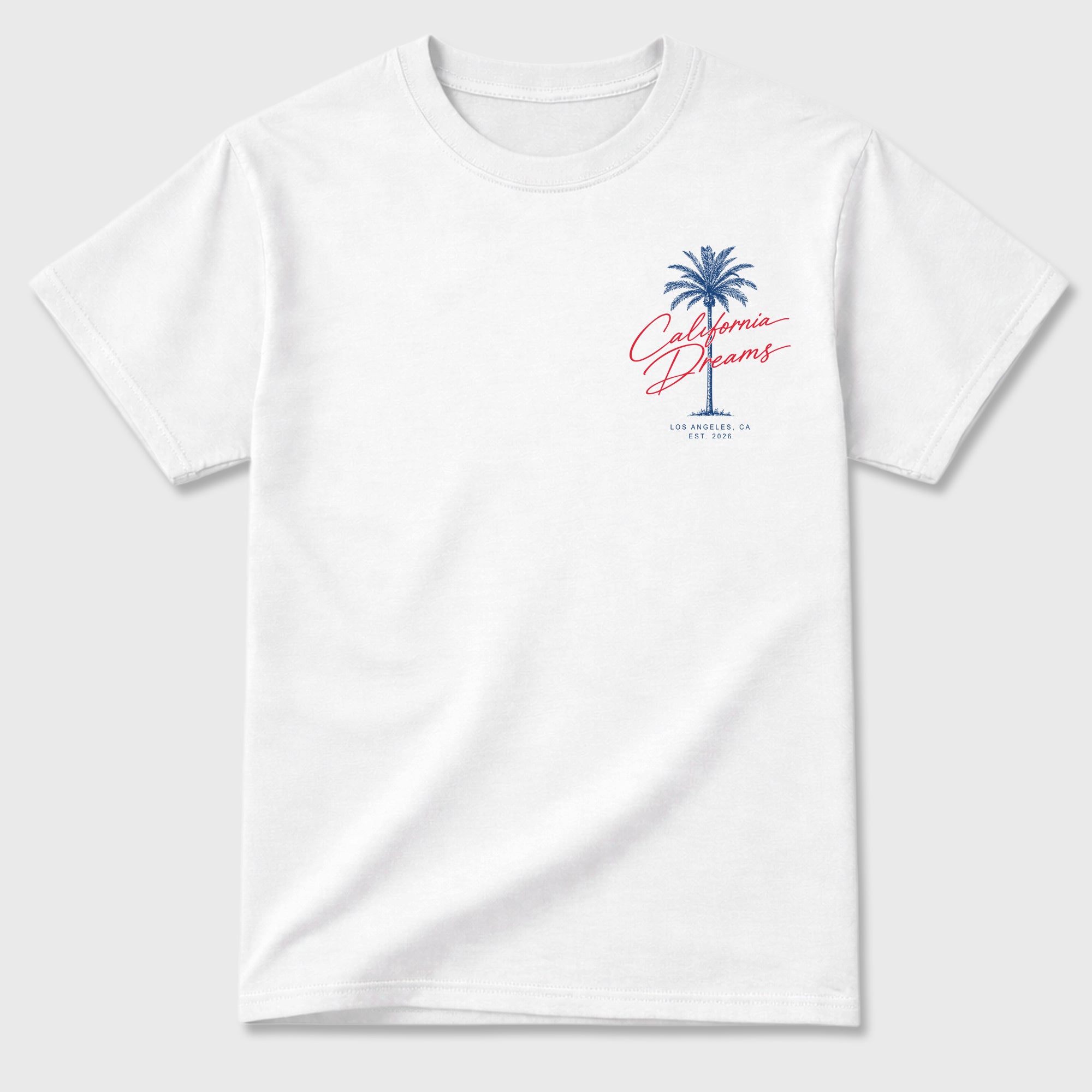 California Dreams Graphic T-Shirt featuring original streetwear artwork designed to match the . White Graphic T-Shirt.