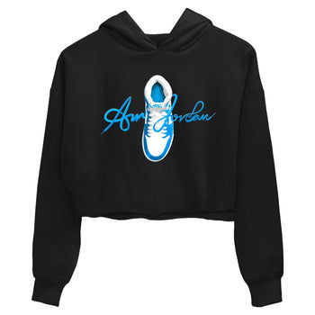 1s High OG UNC Reimagined shirts to match jordans Caligraphy Shoe Lace graphic tees Air Jordan 1 UNC Reimagined match shoes to clothes SNRT Sneaker Tees unisex cotton Black 2 crop tee