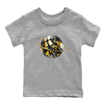 1s Black Metallic Gold shirts to match jordans Camo Basketball Planet sneaker match tees Air Jordan 1 Black Metallic Gold SNRT Sneaker Tees streetwear brand Baby and Youth Heather Grey 2 cotton tee