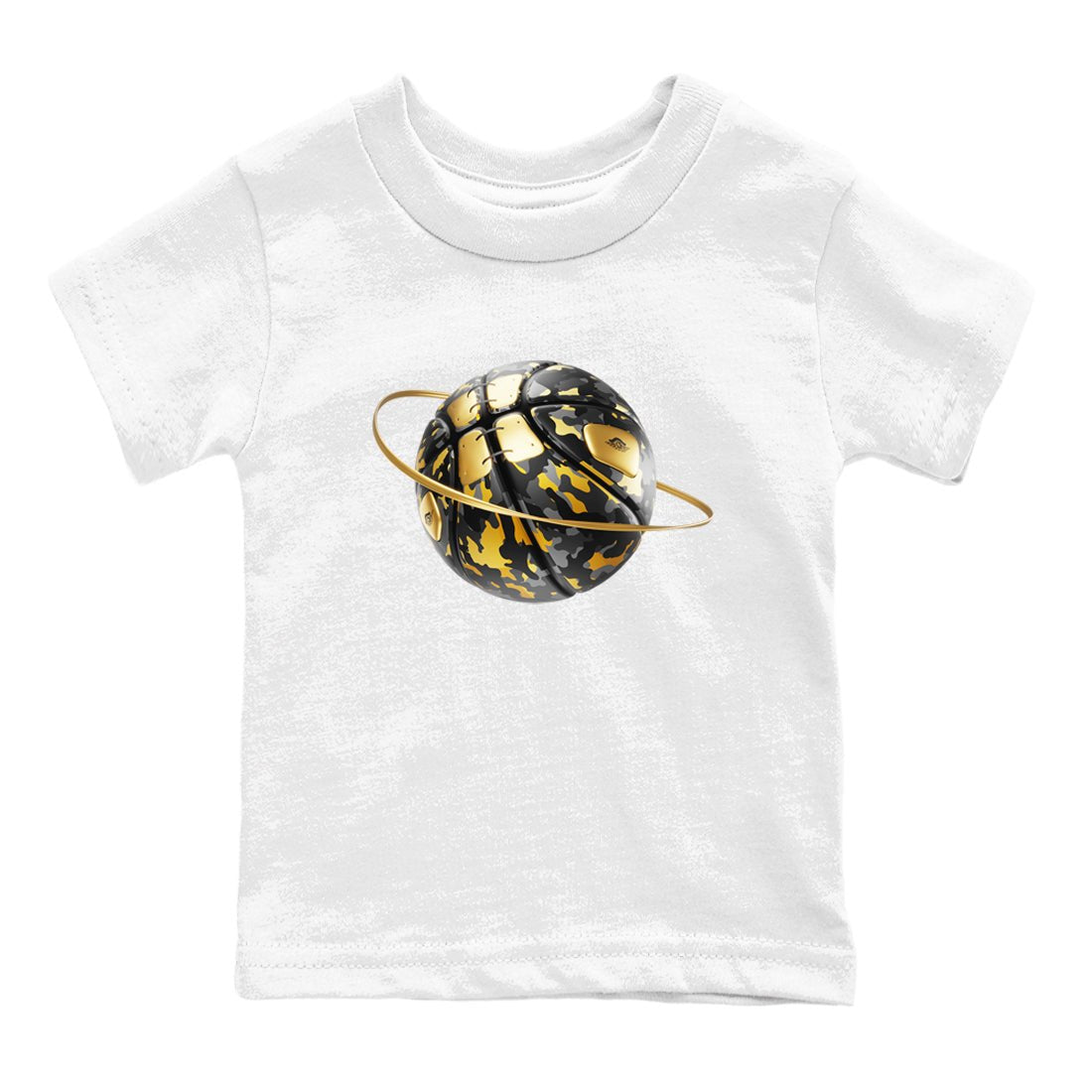 1s Black Metallic Gold shirts to match jordans Camo Basketball Planet sneaker match tees Air Jordan 1 Black Metallic Gold SNRT Sneaker Tees streetwear brand Baby and Youth White 2 cotton tee