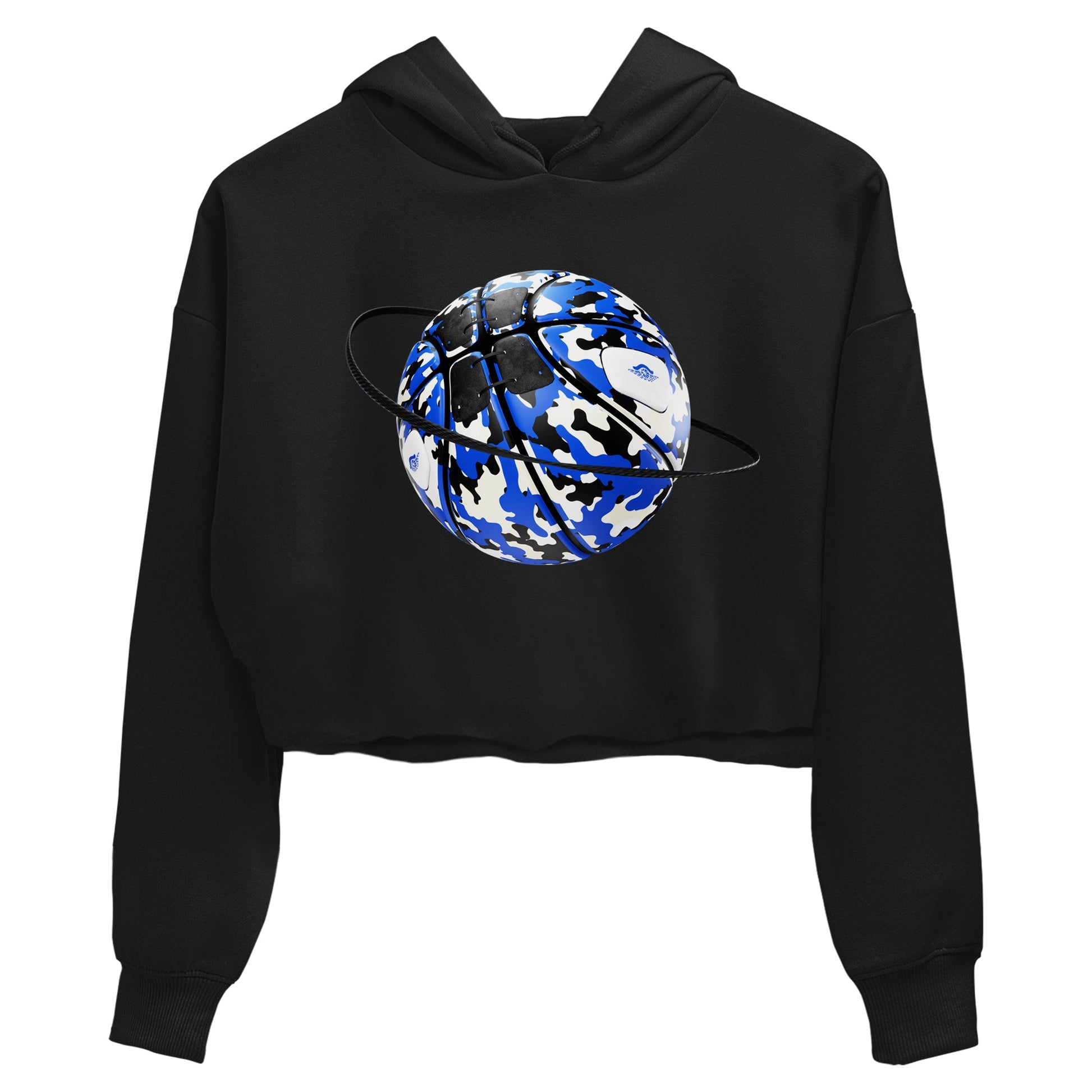 AJ1 Game Royal shirt to match jordans Camo Basketball Planet sneaker tees Air Jordan 1 Game Royal SNRT Sneaker Release Tees Black 2 crop length shirt