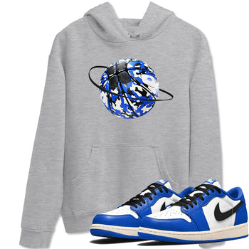 AJ1 Game Royal shirt to match jordans Camo Basketball Planet sneaker tees Air Jordan 1 Game Royal SNRT Sneaker Release Tees unisex cotton Heather Grey 1 crew neck shirt