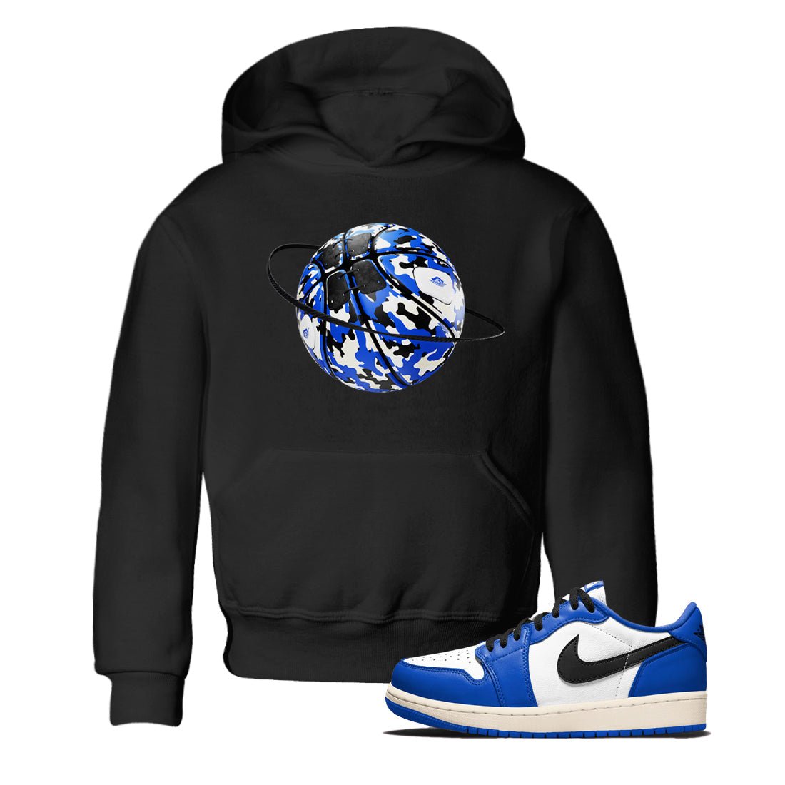 AJ1 Game Royal shirt to match jordans Camo Basketball Planet sneaker tees Air Jordan 1 Game Royal SNRT sneaker release tees baby toddler Black 1 cotton Shirt