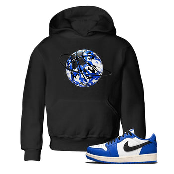 AJ1 Game Royal shirt to match jordans Camo Basketball Planet sneaker tees Air Jordan 1 Game Royal SNRT sneaker release tees baby toddler Black 1 cotton Shirt