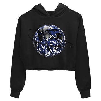 1s Midnight Navy shirts to match jordans Camo Basketball Planet sneaker match tees Air Jordan 1 Midnight Navy match shoes to clothes SNRT Sneaker Tees unisex cotton Black 2 crop tee