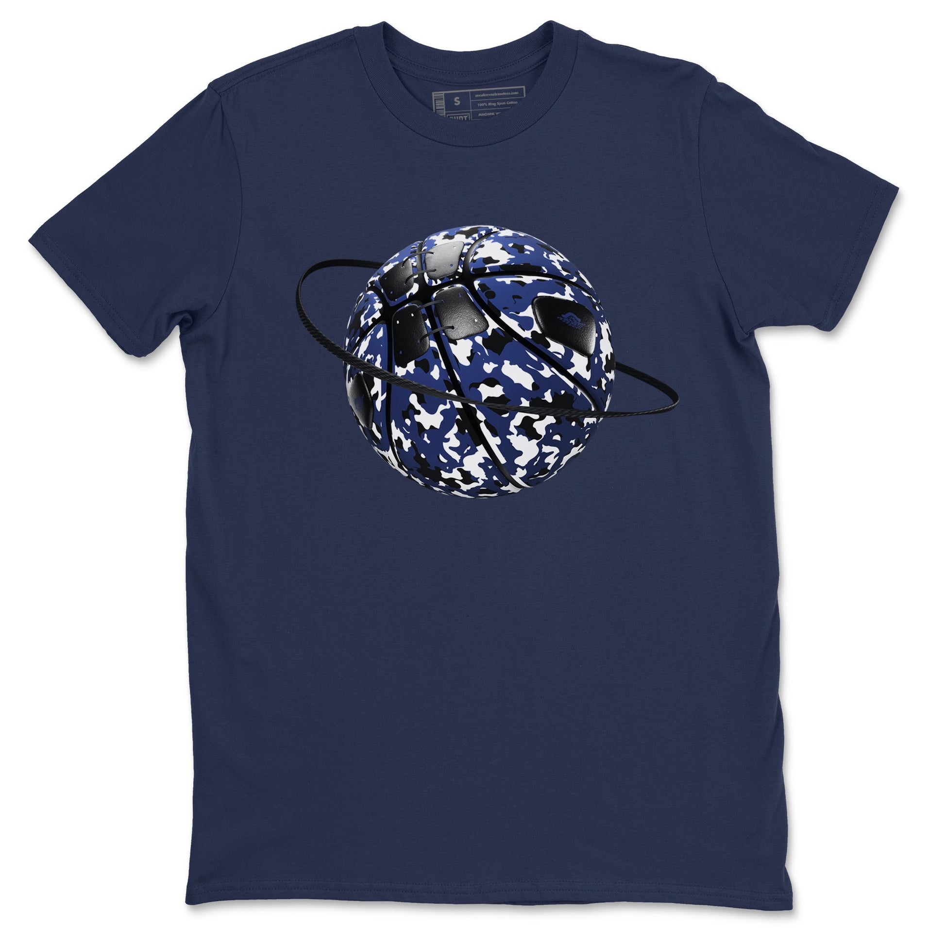 1s Midnight Navy shirts to match jordans Camo Basketball Planet sneaker match tees Air Jordan 1 Midnight Navy match shoes to clothes SNRT Sneaker Tees unisex cotton Navy 2 shirts