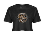 1s Low OG Mocha shirts to match jordans Camo Basketball Planet sneaker match tees Air Jordan 1 Mocha match shoes to clothes SNRT Sneaker Tees unisex cotton Black 2 crop tee