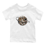 1s Low OG Mocha shirts to match jordans Camo Basketball Planet sneaker match tees Air Jordan 1 Mocha match shoes to clothes SNRT Sneaker Tees Youth Baby White 2 tee