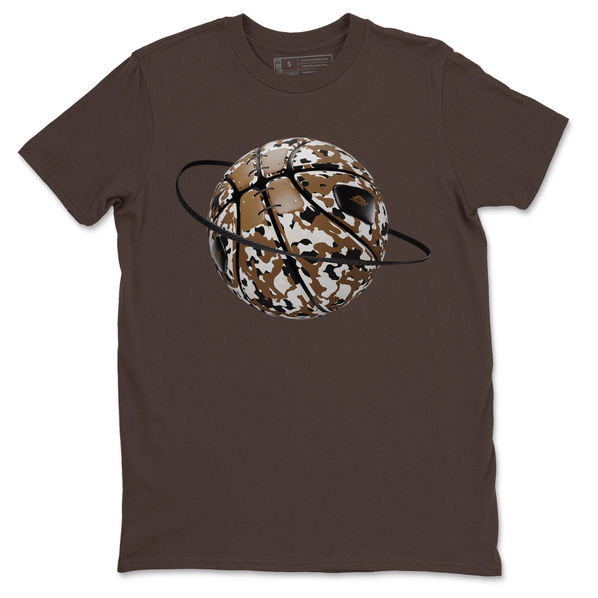 1s Low OG Mocha shirts to match jordans Camo Basketball Planet sneaker match tees Air Jordan 1 Mocha match shoes to clothes SNRT Sneaker Tees unisex cotton Dark Chocolate 2 shirts