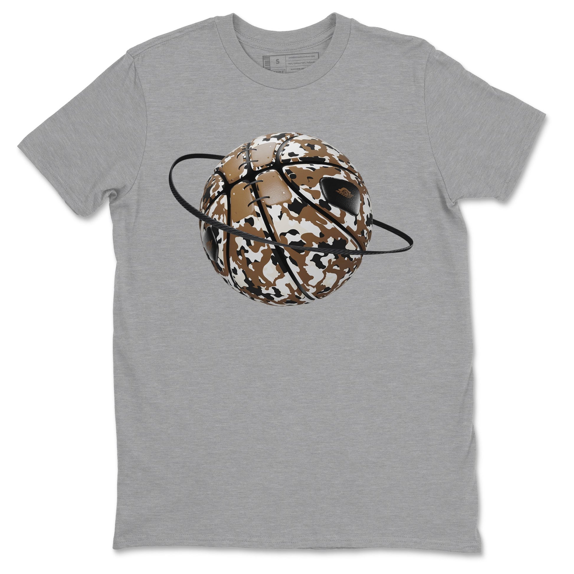 1s Low OG Mocha shirts to match jordans Camo Basketball Planet sneaker match tees Air Jordan 1 Mocha match shoes to clothes SNRT Sneaker Tees unisex cotton Heather Grey 2 shirts