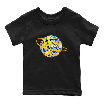 1s Travis Scott Canary shirt to match jordans Camo Basketball Planet sneaker tees Air Jordan 1 Travis Scott Canary SNRT sneaker release tees baby toddler Black 2 cotton Shirt