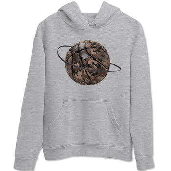 Air Jordan 1 Travis Scott Velvet Brown shirts to match jordans Camo Basketball Planet sneaker match tees Travis Scott x Air Jordan 1 Low OG Velvet Brown best t shirts to wear with jordans SNRT Sneaker Tees unisex cotton Heather Grey 2 shirts