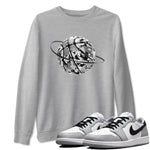 1s Wolf Grey shirts to match jordans Camo Basketball Planet sneaker match tees Air Jordan 1 Wolf Grey SNRT Sneaker Tees streetwear brand Heather Grey 1 unisex cotton tee