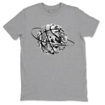 1s Wolf Grey shirts to match jordans Camo Basketball Planet sneaker match tees Air Jordan 1 Wolf Grey SNRT Sneaker Tees streetwear brand Heather Grey 2 unisex cotton tee