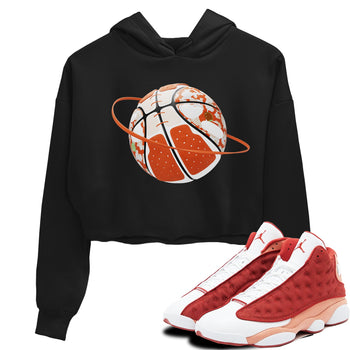 13s Dune Red shirts to match jordans Camo Basketball Planet sneaker match tees Air Jordan 13 Dune Red SNRT Sneaker Tees streetwear brand Black 1 crop tee