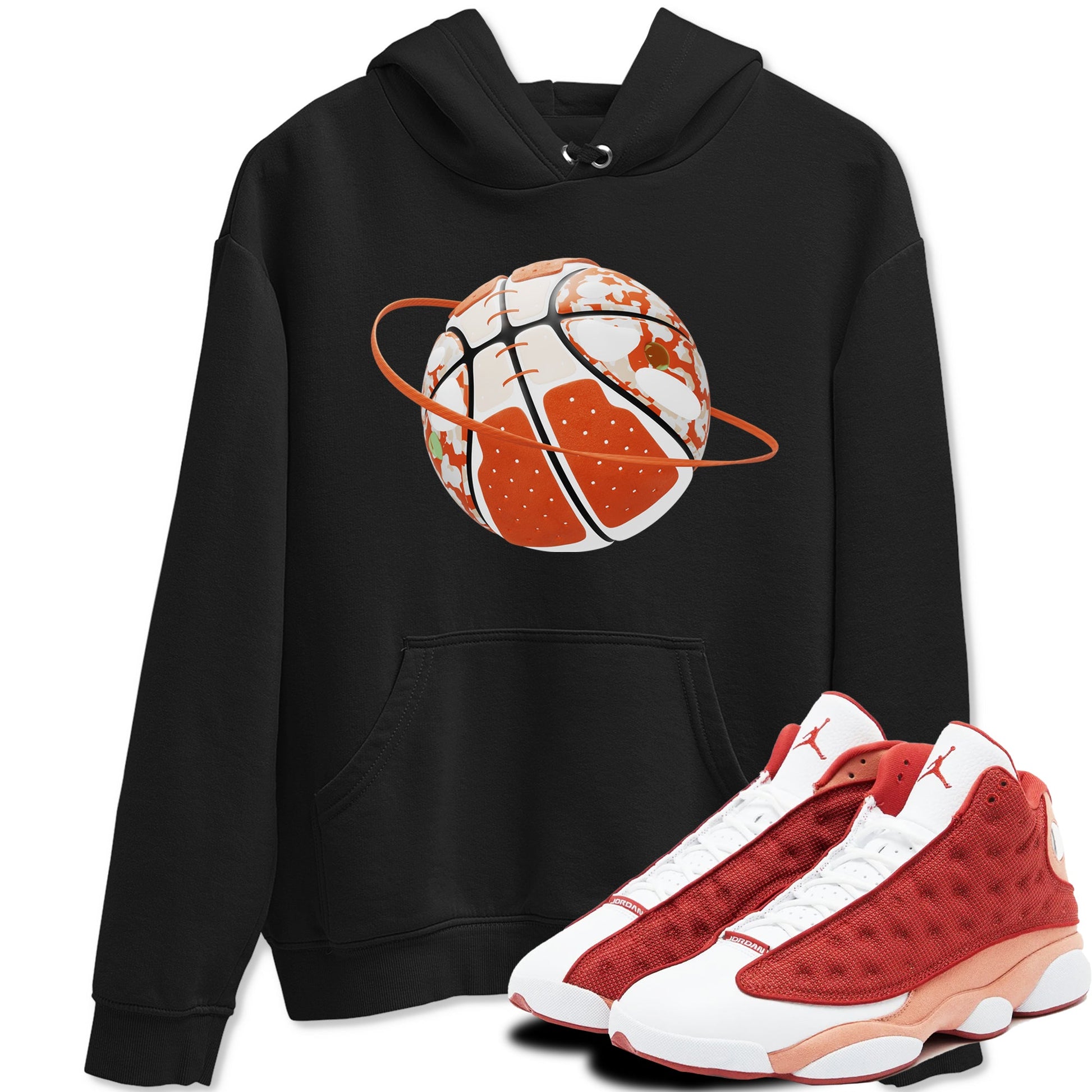 13s Dune Red shirts to match jordans Camo Basketball Planet sneaker match tees Air Jordan 13 Dune Red SNRT Sneaker Tees streetwear brand Black 1 unisex cotton tee