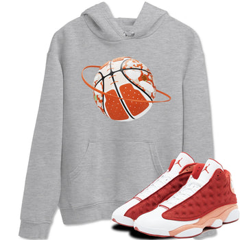13s Dune Red shirts to match jordans Camo Basketball Planet sneaker match tees Air Jordan 13 Dune Red SNRT Sneaker Tees streetwear brand Heather Grey 1 unisex cotton tee
