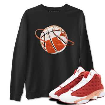 13s Dune Red shirts to match jordans Camo Basketball Planet sneaker match tees Air Jordan 13 Dune Red SNRT Sneaker Tees streetwear brand Black 1 unisex cotton tee