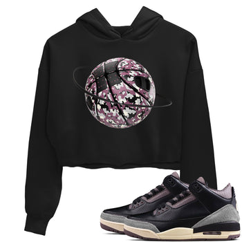 3s A Ma Maniere x Black shirts to match jordans Camo Basketball Planet sneaker match tees A Ma Maniere x Air Jordan 3 _hile You Were Sleeping_neaker Release Tees unisex cotton Black 1 Crop Shirts