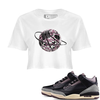 3s A Ma Maniere x Black shirts to match jordans Camo Basketball Planet sneaker match tees A Ma Maniere x Air Jordan 3 _hile You Were Sleeping_neaker Release Tees unisex cotton White 1 Crop Shirts