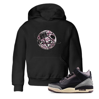 3s A Ma Maniere x Black shirts to match jordans Camo Basketball Planet sneaker match tees A Ma Maniere x Air Jordan 3 _hile You Were Sleeping_neaker Release Tees Youth Baby Black 1 crew neck shirts