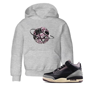 3s A Ma Maniere x Black shirts to match jordans Camo Basketball Planet sneaker match tees A Ma Maniere x Air Jordan 3 _hile You Were Sleeping_neaker Release Tees Youth Baby Heather Grey 1 crew neck shirts