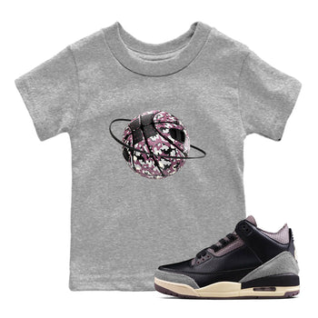 3s A Ma Maniere x Black shirts to match jordans Camo Basketball Planet sneaker match tees A Ma Maniere x Air Jordan 3 _hile You Were Sleeping_neaker Release Tees Youth Baby Heather Grey 1 crew neck shirts