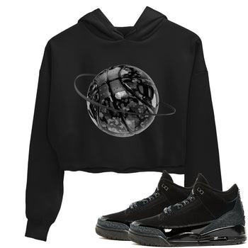 Air Jordan 3 Black Cat shirts to match jordans Camo Basketball Planet sneaker tees 3s Retro Black Cat best t-shirts to wear with jordans SNRT Sneaker Tees unisex cotton Black 1 crop tee