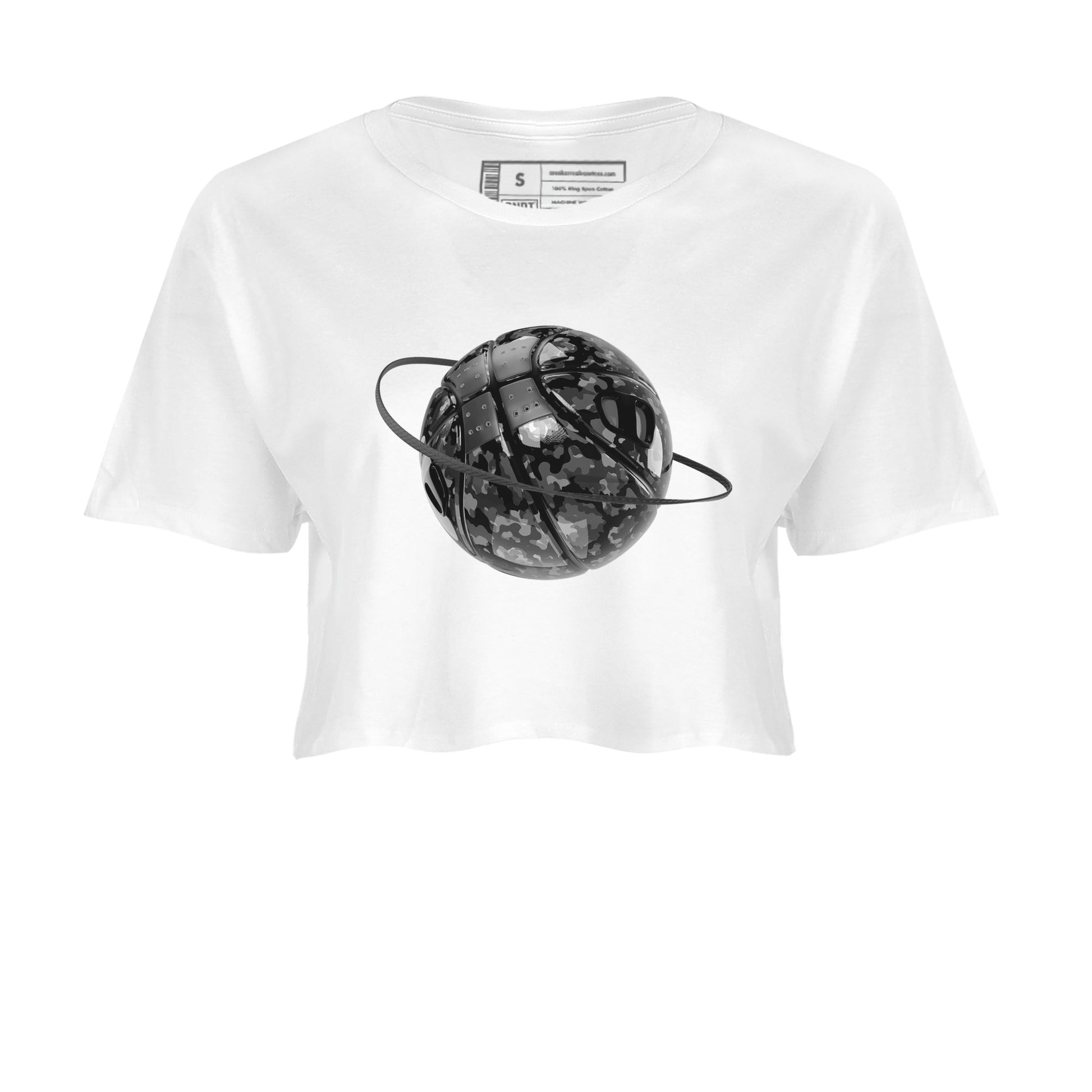 Air Jordan 3 Black Cat shirts to match jordans Camo Basketball Planet sneaker tees 3s Retro Black Cat best t-shirts to wear with jordans SNRT Sneaker Tees unisex cotton White 2 crop tee