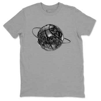 Air Jordan 3 Black Cat shirts to match jordans Camo Basketball Planet sneaker tees 3s Retro Black Cat best t-shirts to wear with jordans SNRT Sneaker Tees unisex cotton Heather Grey 2 shirts