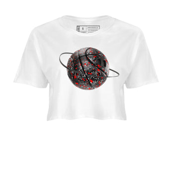 3s Black Cement shirts to match jordans Camo Basketball Planet sneaker match tees Air Jordan 3 Black Cement match shoes to clothes SNRT Sneaker Tees unisex cotton White 2 crop tee