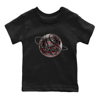 3s Black Cement shirts to match jordans Camo Basketball Planet sneaker match tees Air Jordan 3 Black Cement match shoes to clothes SNRT Sneaker Tees Youth Baby Black 2 tee